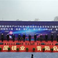 總投資148億、年產(chǎn)4000萬噸 安徽寶鎂項目迎來“里程碑”節(jié)點！